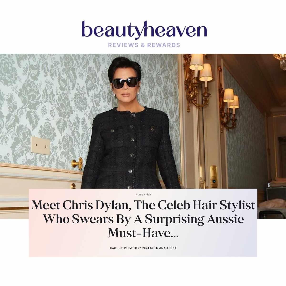 Meet Chris Dylan, The Celeb Hair Stylist Who Swears By A Surprising Aussie Must-Have… - Sontse.