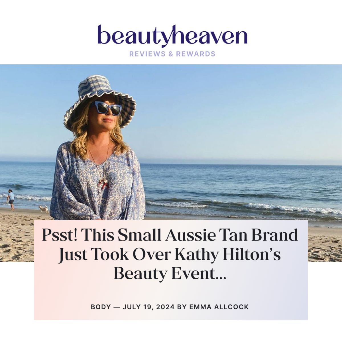 Psst! This Small Aussie Tan Brand Just Took Over Kathy Hilton’s Beauty Event… - Sontse.