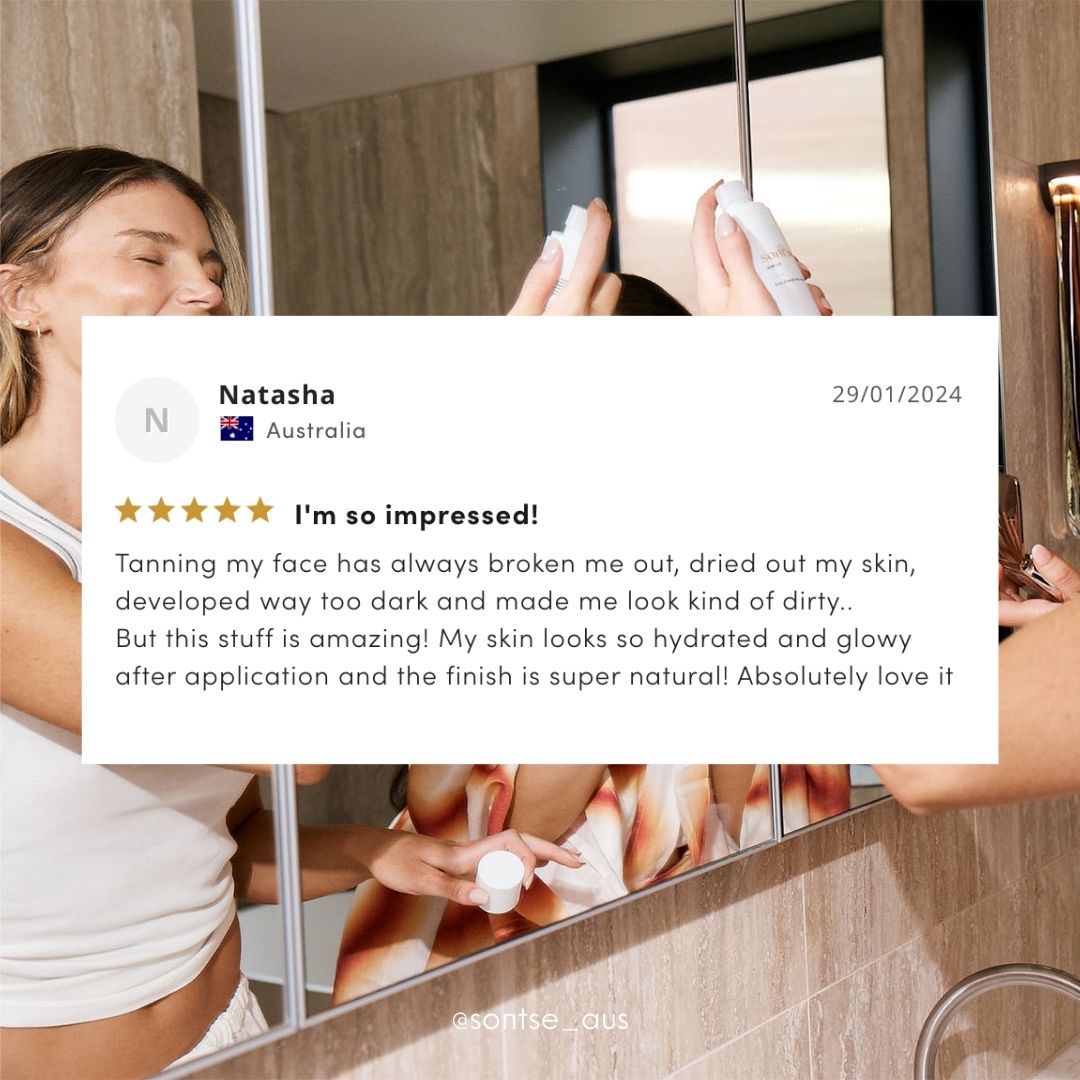 Sun Lit Face & Body Tan Mist - Sontse. - best fake tan