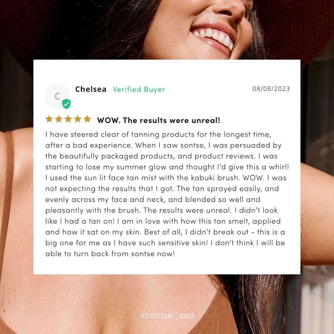 Sun Lit Face & Body Tan Mist - Sontse. - best fake tan