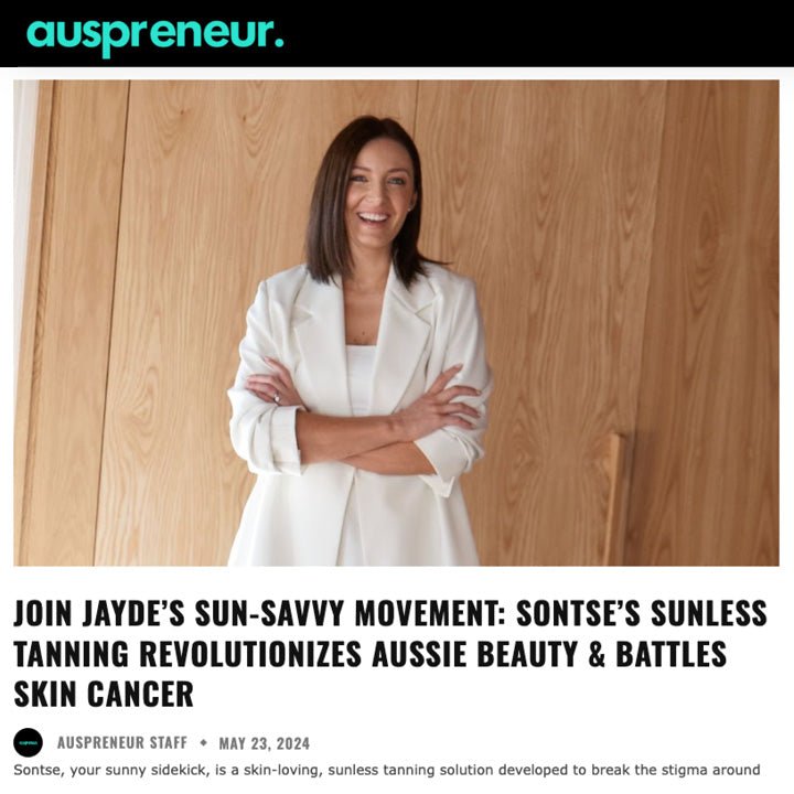 Join Jayde's sun-savvy movement: Sontse's sunless tanning revolutioniz ...