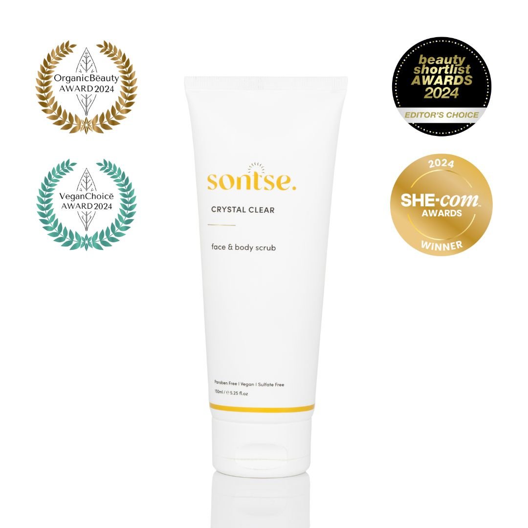 Crystal Clear Face & Body Scrub - Sontse. - best fake tan